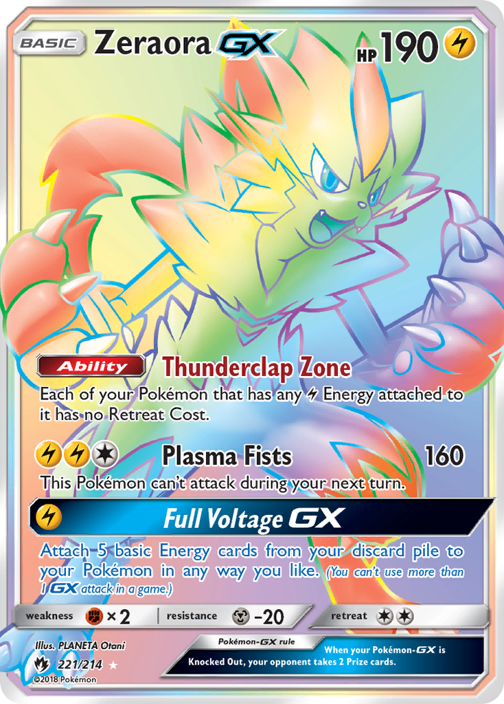 Zeraora GX (221/214) [Sun & Moon: Lost Thunder] | Rock City Comics