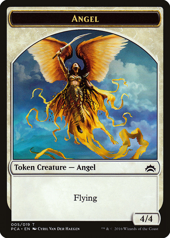 Angel // Saproling Double-Sided Token [Planechase Anthology Tokens] | Rock City Comics