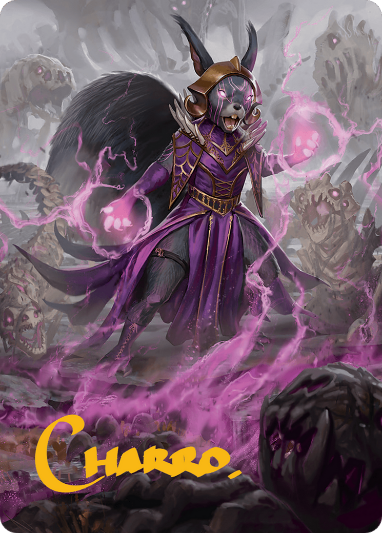 Liliana of the Dark Realms Art Card (Gold-Stamped Signature) [Bloomburrow Art Series] | Rock City Comics