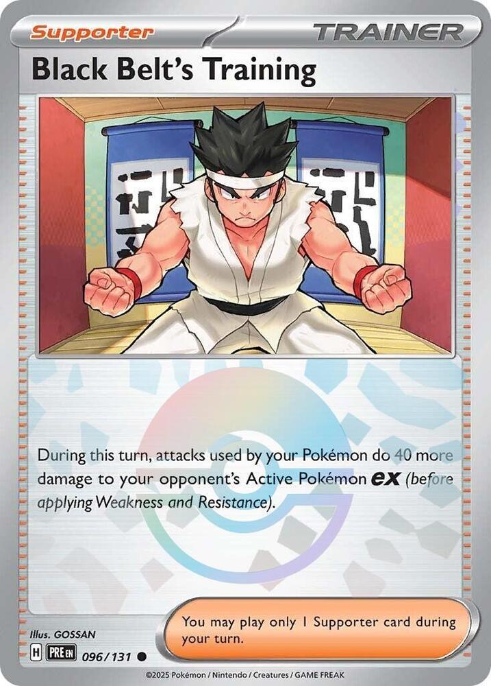 Black Belt's Training (096/131) (Poke Ball Pattern) [Scarlet & Violet: Prismatic Evolutions] | Rock City Comics