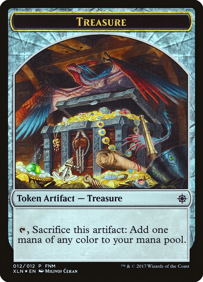 Pirate // Treasure Double-Sided Token [Friday Night Magic 2017] | Rock City Comics