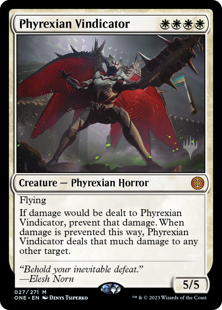 Phyrexian Vindicator (Promo Pack) [Phyrexia: All Will Be One Promos] | Rock City Comics