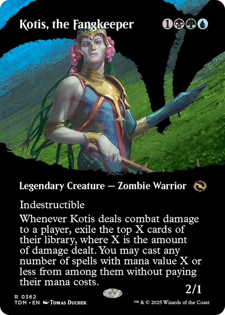 Kotis, the Fangkeeper (Borderless) [Tarkir: Dragonstorm] | Rock City Comics