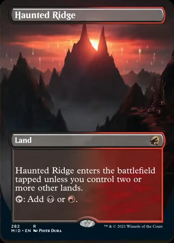 Haunted Ridge (Borderless Alternate Art) [Innistrad: Midnight Hunt] | Rock City Comics