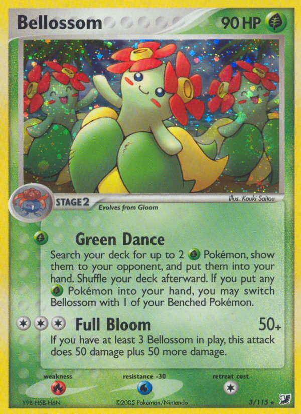 Bellossom (3/115) [EX: Unseen Forces] | Rock City Comics