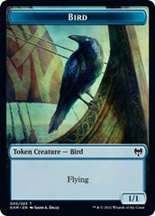 Bird (005) // Soldier Double-Sided Token [Kaldheim Commander Tokens] | Rock City Comics