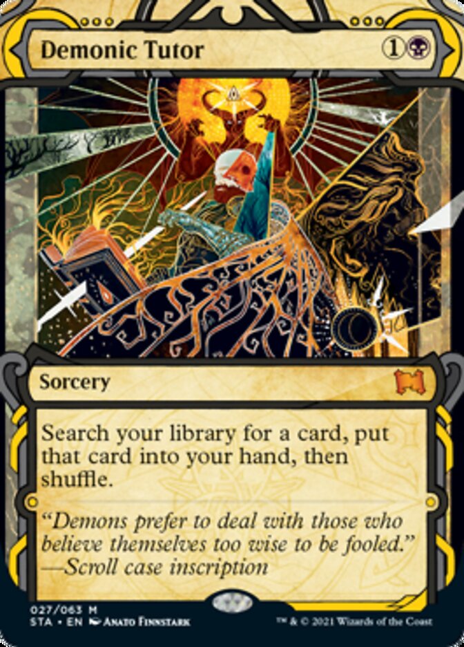 Demonic Tutor (Foil Etched) [Strixhaven: School of Mages Mystical Archive] | Rock City Comics
