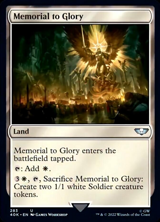 Memorial to Glory (Surge Foil) [Warhammer 40,000] | Rock City Comics
