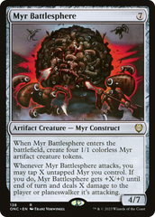 Myr Battlesphere [Phyrexia: All Will Be One Commander] | Rock City Comics