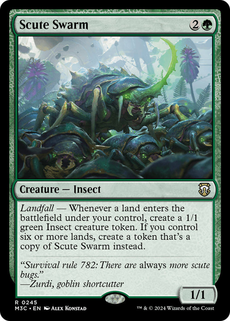 Scute Swarm (Ripple Foil) [Modern Horizons 3 Commander] | Rock City Comics