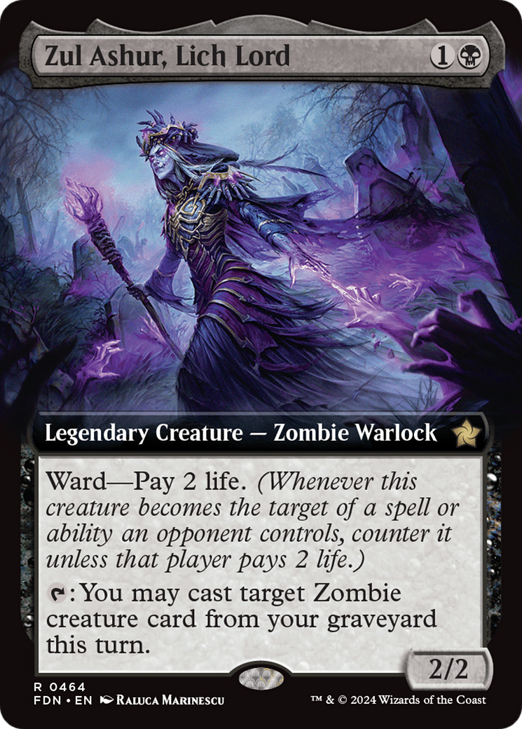 Zul Ashur, Lich Lord (Extended Art) [Foundations] | Rock City Comics