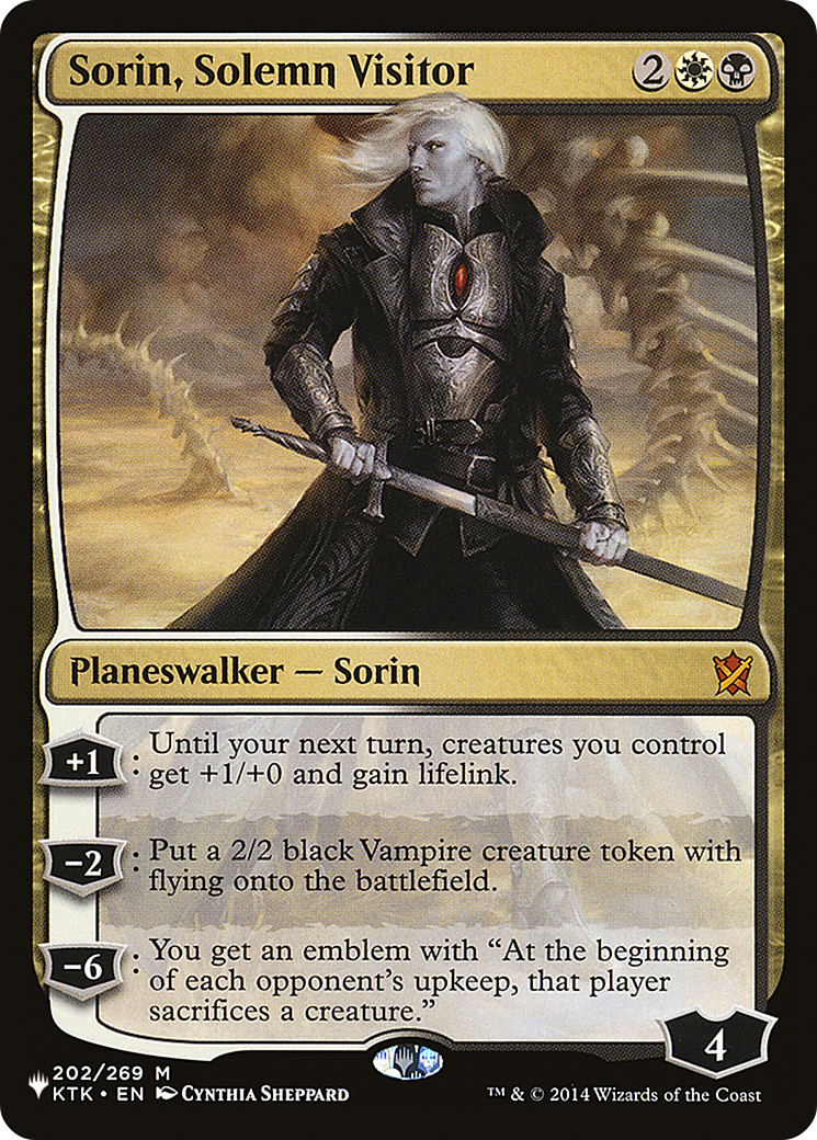 Sorin, Solemn Visitor [The List Reprints] | Rock City Comics