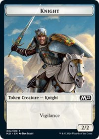 Knight // Soldier Double-Sided Token [Core Set 2021 Tokens] | Rock City Comics