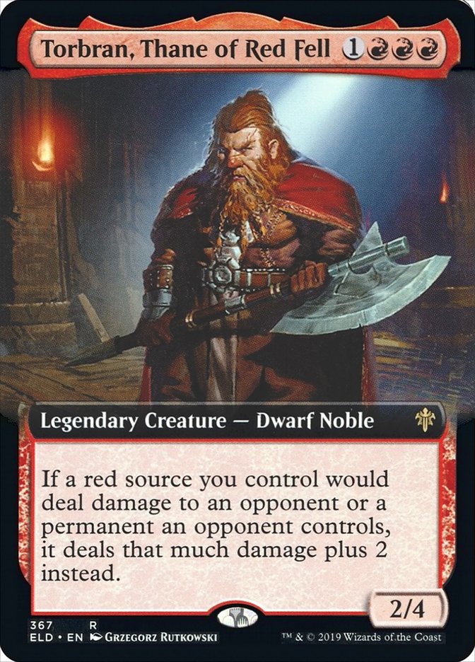 Torbran, Thane of Red Fell (Extended Art) [Throne of Eldraine] | Rock City Comics
