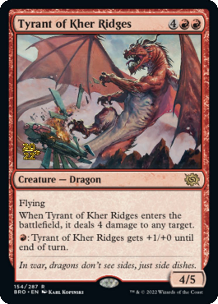 Tyrant of Kher Ridges [The Brothers' War Prerelease Promos] | Rock City Comics