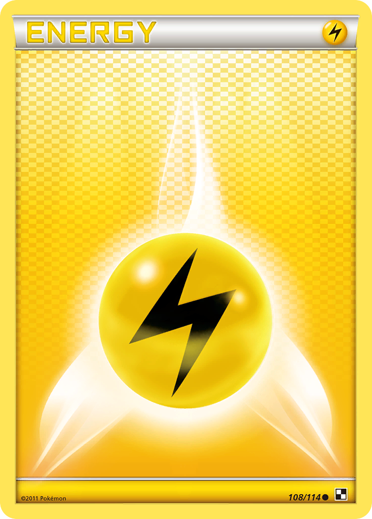 Lightning Energy (108/114) [Black & White: Base Set] | Rock City Comics