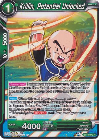 Krillin, Potential Unlocked (BT10-070) [Rise of the Unison Warrior 2nd Edition] | Rock City Comics