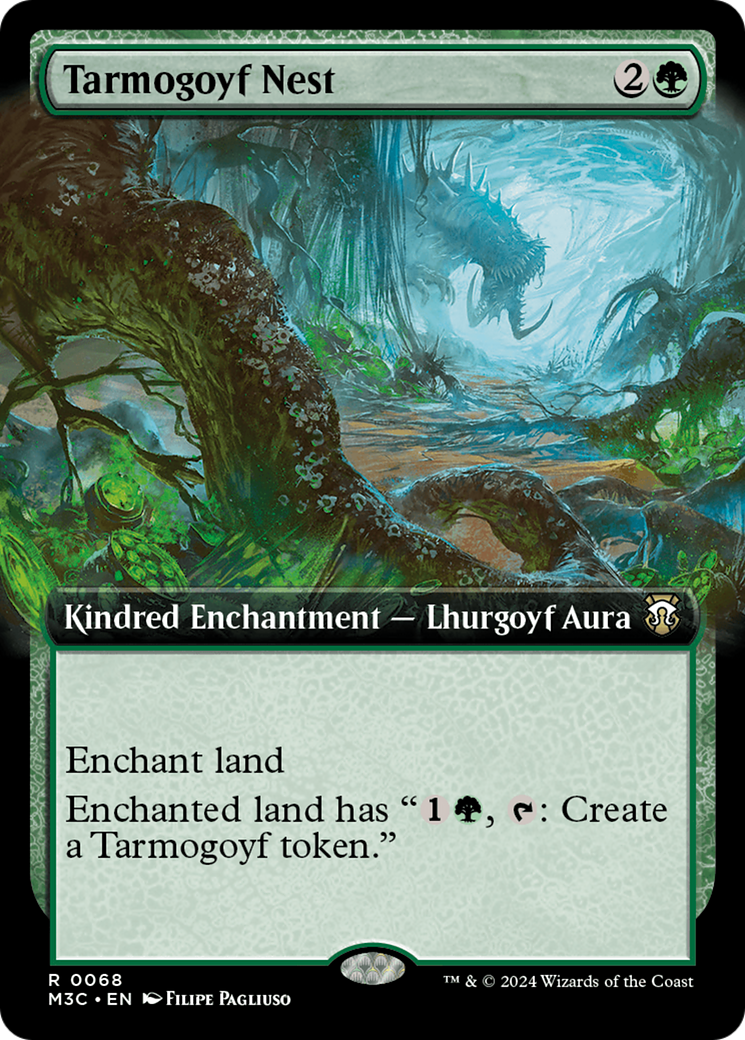 Tarmogoyf Nest (Extended Art) (Ripple Foil) [Modern Horizons 3 Commander] | Rock City Comics