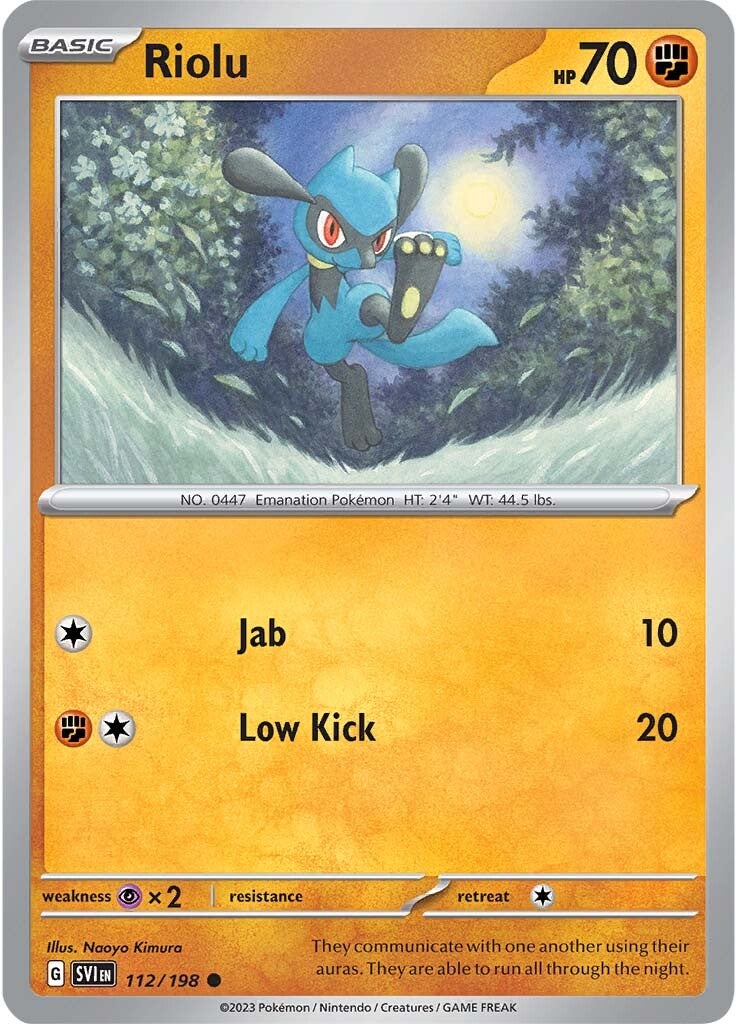 Riolu (112/198) [Scarlet & Violet: Base Set] | Rock City Comics