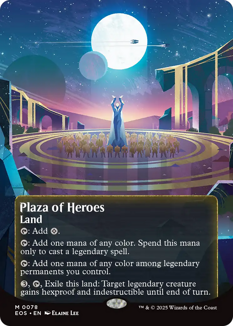 Plaza of Heroes (0078) (Borderless) [Edge of Eternities: Stellar Sights] | Rock City Comics