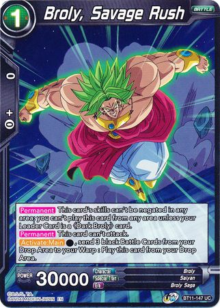 Broly, Savage Rush (BT11-147) [Vermilion Bloodline] | Rock City Comics