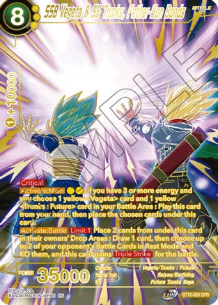 SSB Vegeta & SS Trunks, Father-Son Bonds (SPR) (BT16-080) [Realm of the Gods] | Rock City Comics