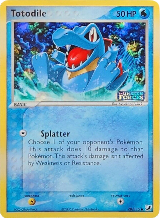 Totodile (78/115) (Stamped) [EX: Unseen Forces] | Rock City Comics