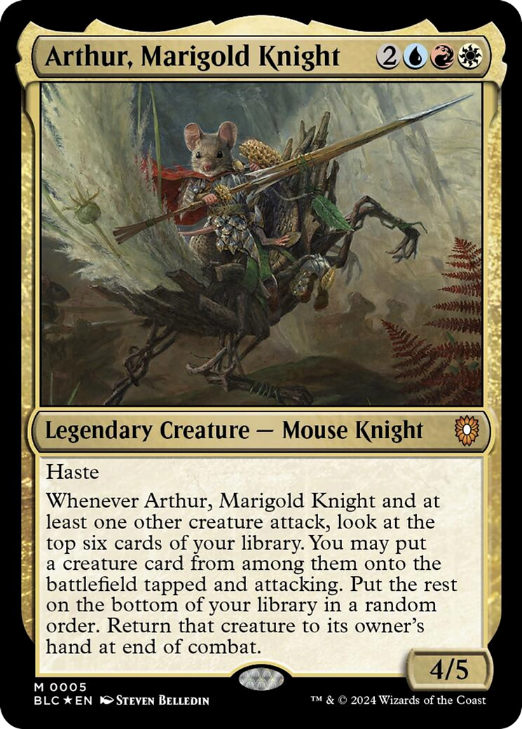 Arthur, Marigold Knight [Bloomburrow Commander] | Rock City Comics