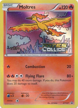 Moltres (XY127) (Staff) [XY: Black Star Promos] | Rock City Comics