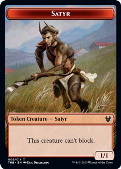 Satyr // Goblin Construct Double-Sided Token [Challenger Decks 2021 Tokens] | Rock City Comics