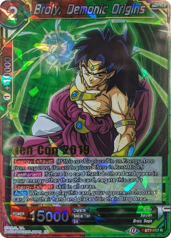 Broly, Demonic Origins (Gen Con 2019) (BT7-117) [Promotion Cards] | Rock City Comics