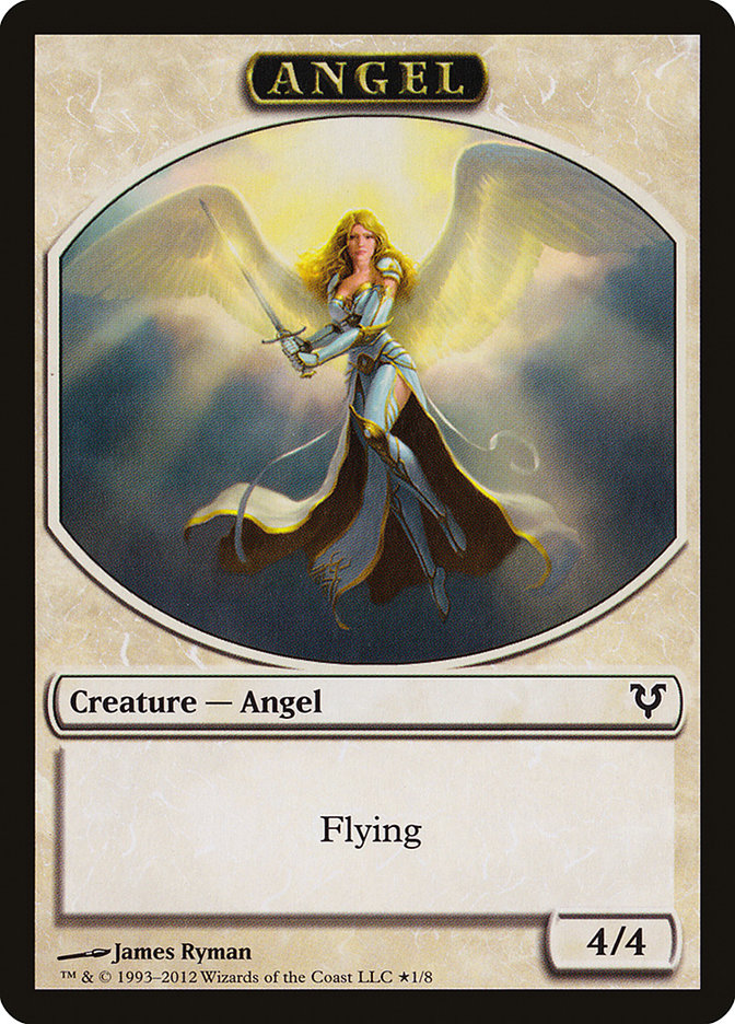 Angel // Demon Double-Sided Token (Oversized) [Open the Helvault] | Rock City Comics