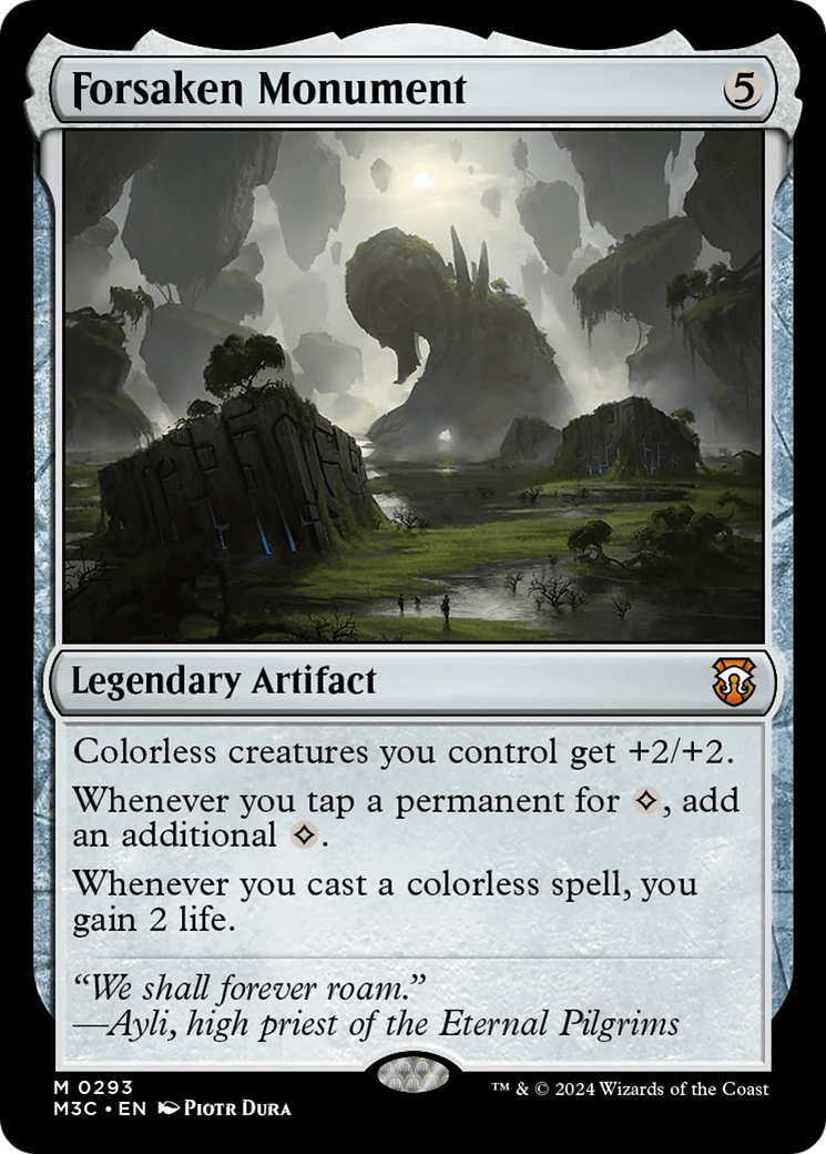 Forsaken Monument (Ripple Foil) [Modern Horizons 3 Commander] | Rock City Comics