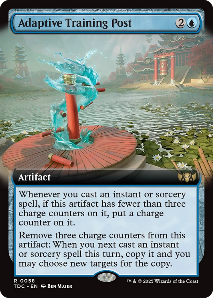 Adaptive Training Post (Extended Art) [Tarkir: Dragonstorm Commander] | Rock City Comics
