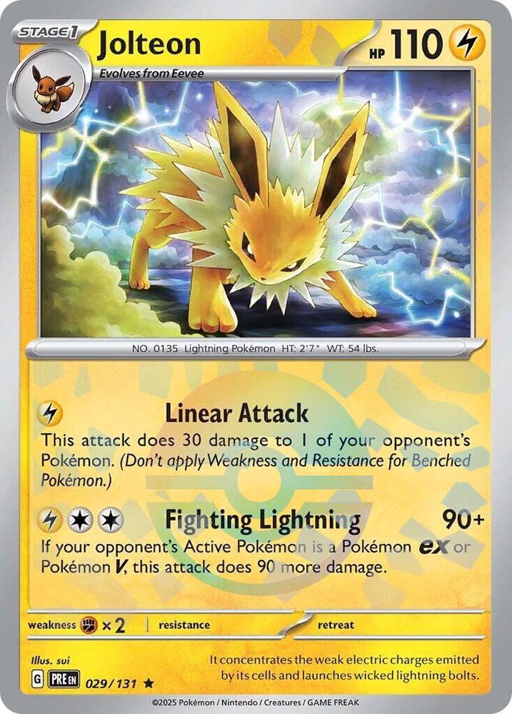 Jolteon (029/131) (Poke Ball Pattern) [Scarlet & Violet: Prismatic Evolutions] | Rock City Comics