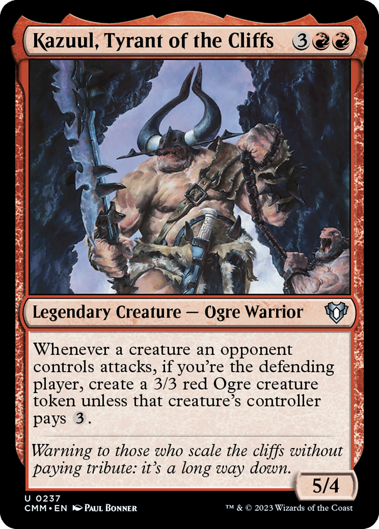 Kazuul, Tyrant of the Cliffs [Commander Masters] | Rock City Comics