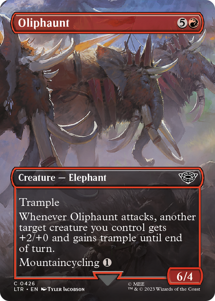 Oliphaunt (Borderless Alternate Art) [The Lord of the Rings: Tales of Middle-Earth] | Rock City Comics