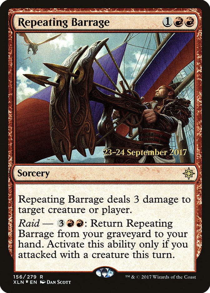 Repeating Barrage [Ixalan Prerelease Promos] | Rock City Comics