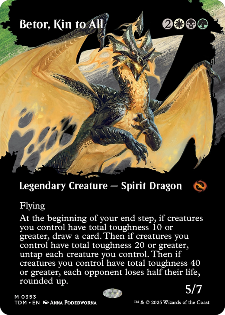 Betor, Kin to All (Borderless) [Tarkir: Dragonstorm] | Rock City Comics