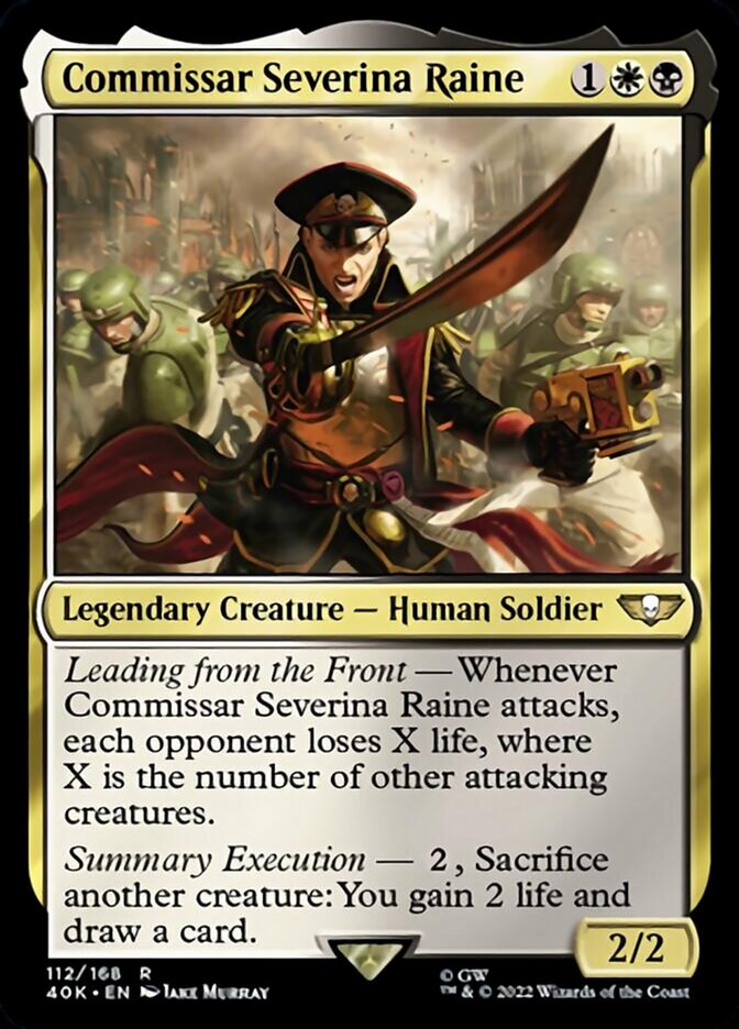 Commissar Severina Raine (Surge Foil) [Warhammer 40,000] | Rock City Comics