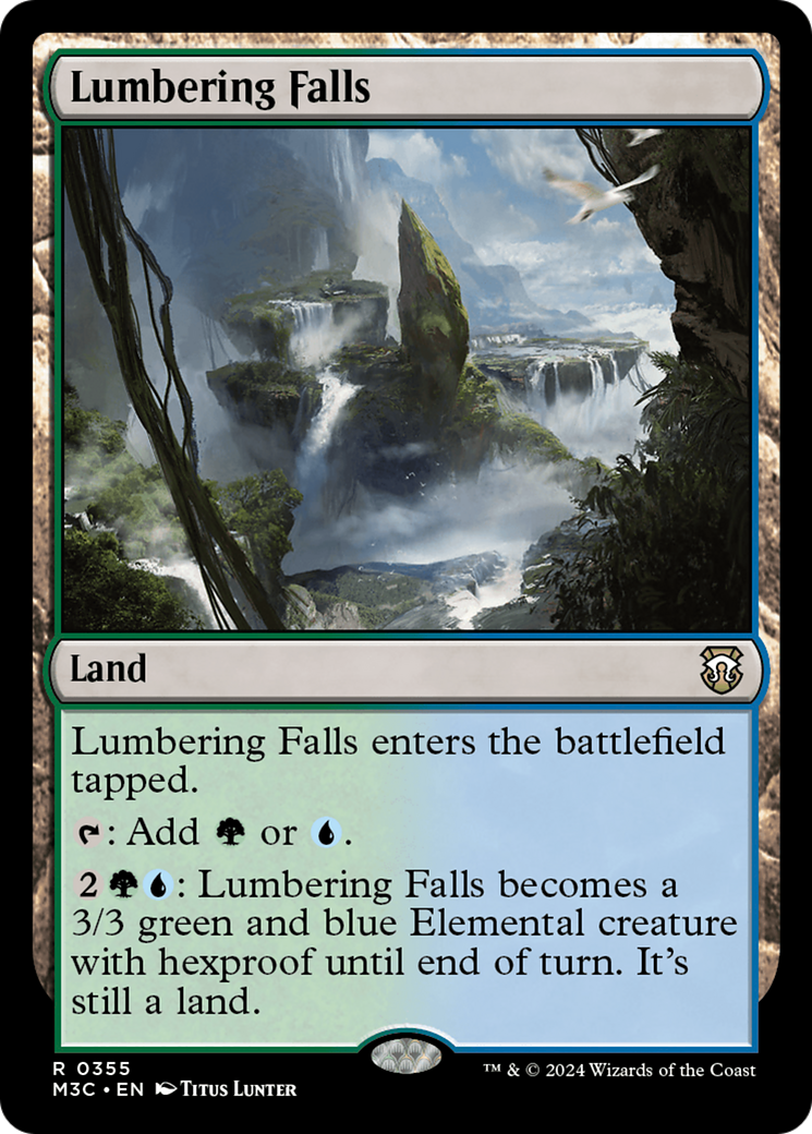 Lumbering Falls (Ripple Foil) [Modern Horizons 3 Commander] | Rock City Comics