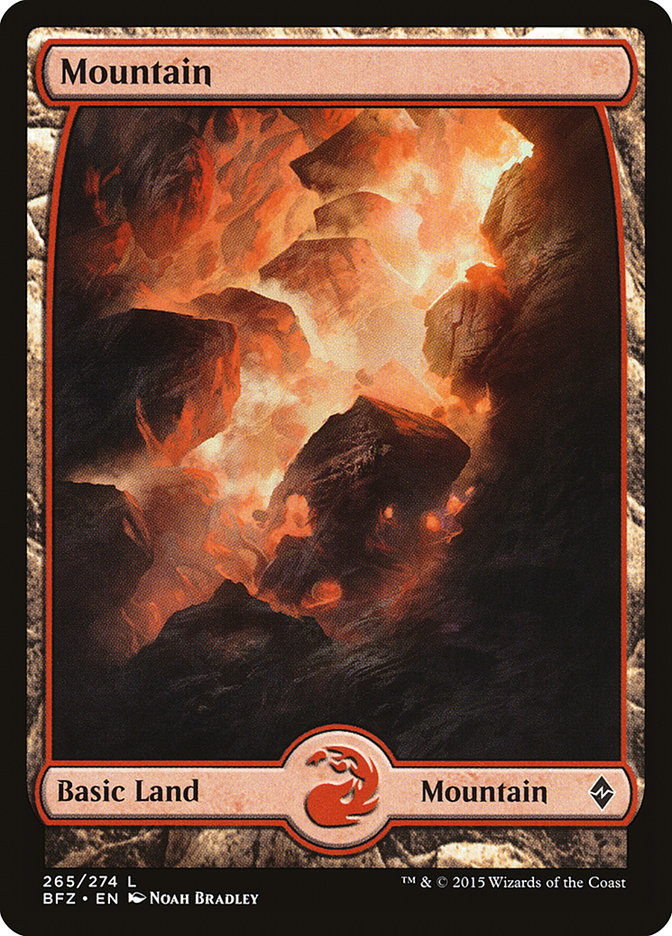 Mountain (265) (Full Art) [Battle for Zendikar] | Rock City Comics