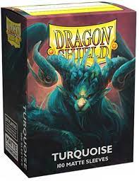 Dragon Shield Matte Turquoise 100 Count Sleeves | Rock City Comics