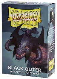 Dragon Shield Standard Matte Black Outer Sleeves | Rock City Comics