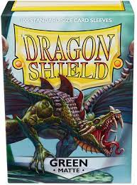 Dragon Shield Green Matte 100CT Sleeves | Rock City Comics