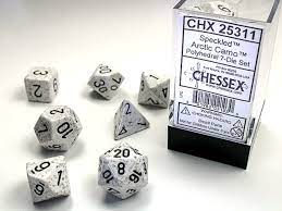 Chessex 7-Die set Arctic Camo | Rock City Comics