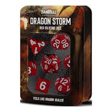 Fanroll Silicone Dragon Storm Red Scales 7-Die Set | Rock City Comics