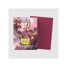 Dragon Shield Dual Matte Red Gold 100 Count Sleeves | Rock City Comics