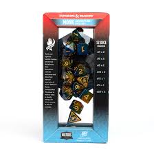 D&D Adventure Dice: Monk Blue/ Gold | Rock City Comics