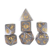 D&D Adventure Dice: Paladin White/ Grey | Rock City Comics